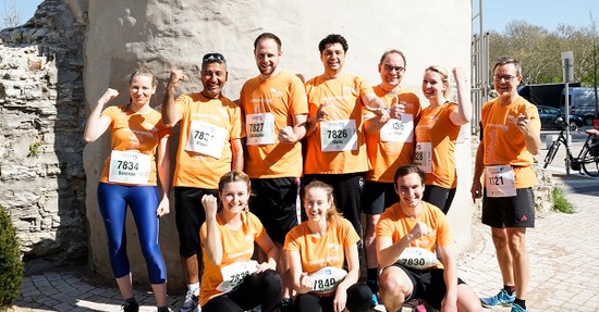 25 Läuferinnen und Läufer der SBH-Gruppe bestritten den Osterlauf 2019