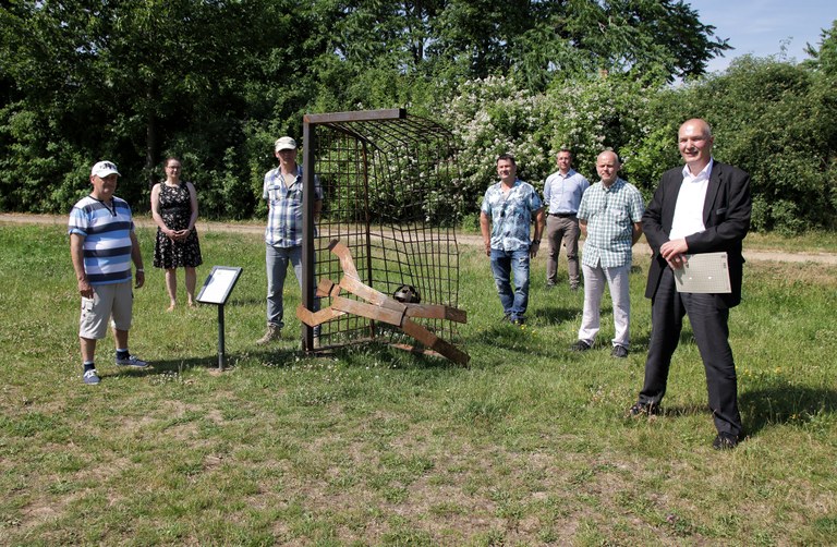 Fußballmotiv ergänzt Skulpturenpark