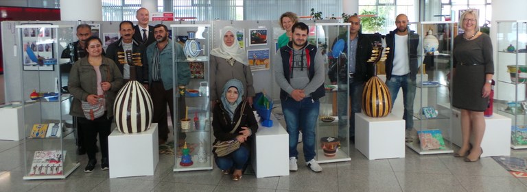 Wanderausstellung von Geflüchteten in Halle zu sehen